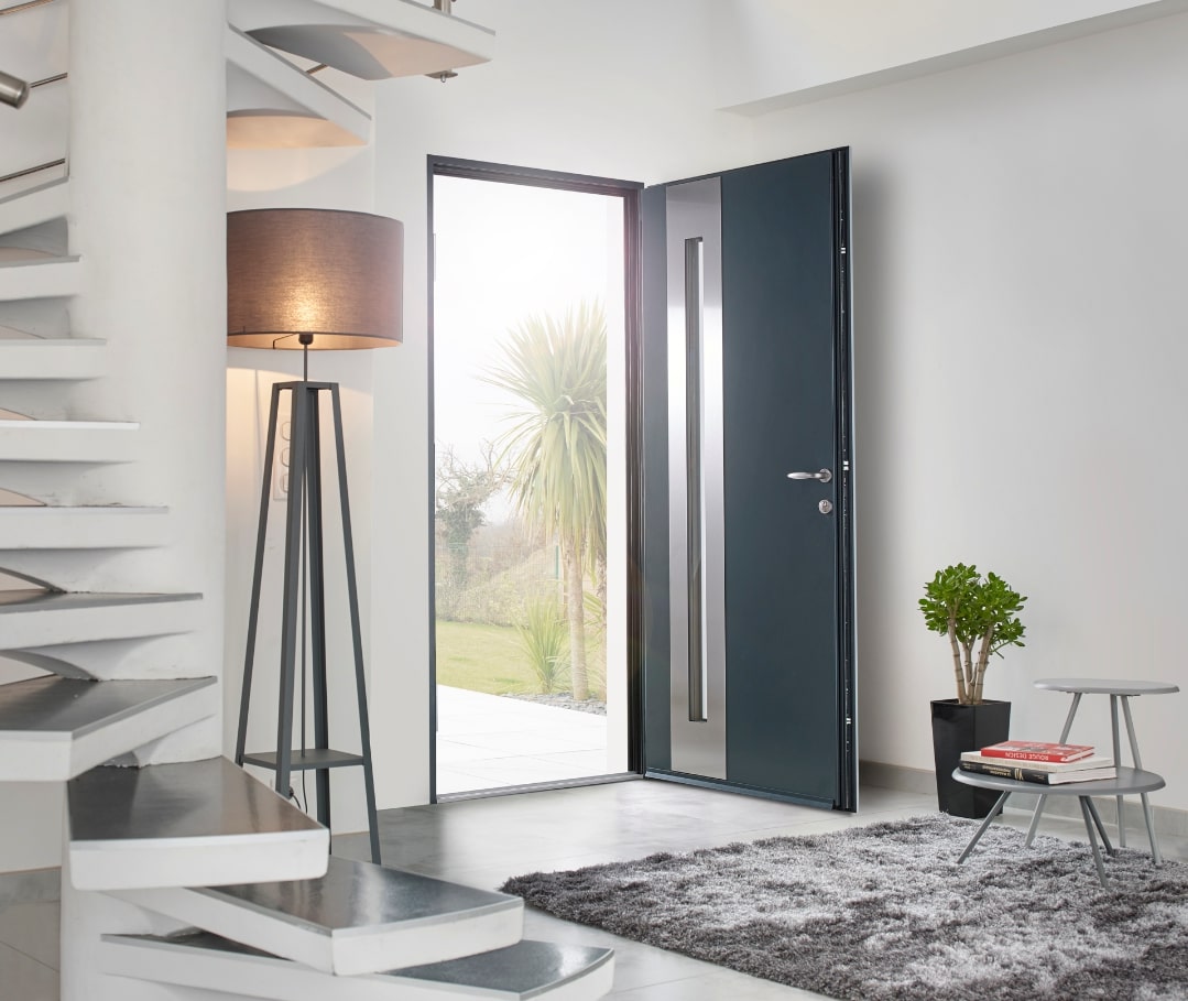 Poignée porte design - Portes Design, pose porte d'intérieur design -  Poignée de porte en aluminiu…