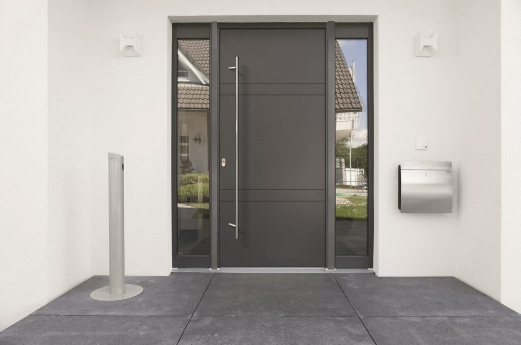 les porte d'entrée en aluminium monobloc apporte sécurité